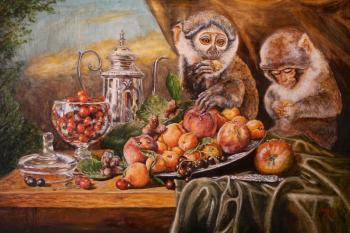 Still life with monkeys. Frolov Andrey