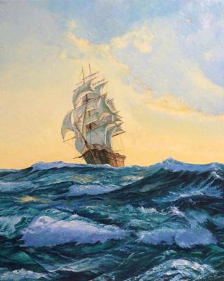 Glory of the seas (A Free Copy Of Montague Dawson). Gaponov Sergey