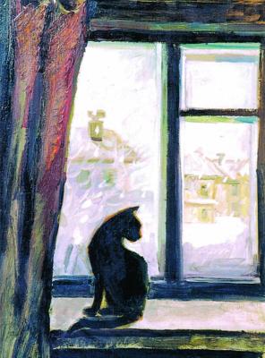 The cat on the window. Bagina Veronika