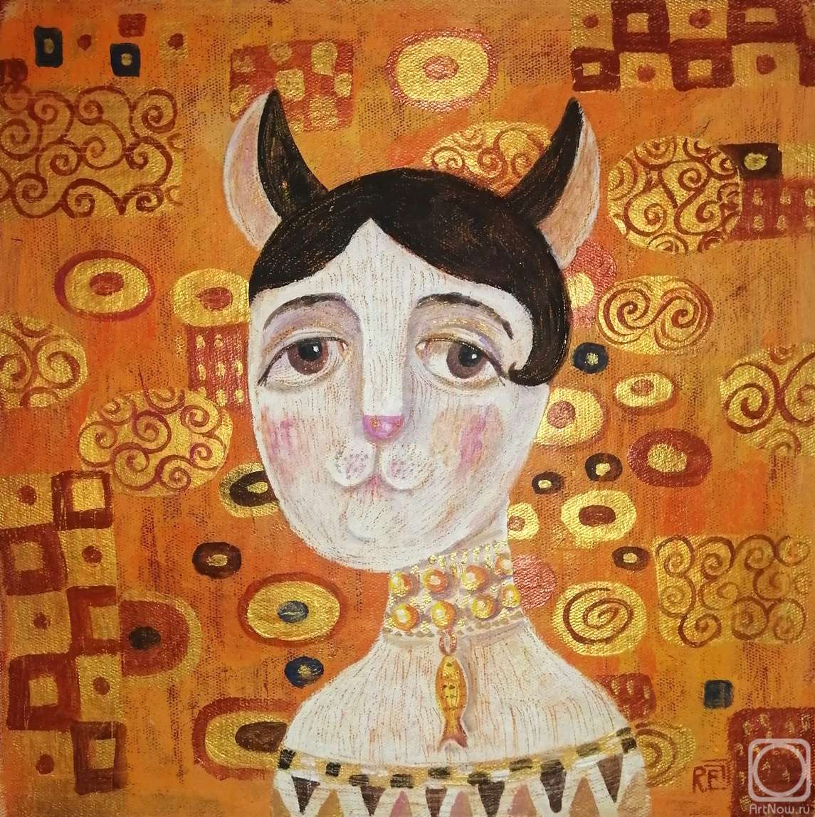 Razina Elena. Dream cat Klimt
