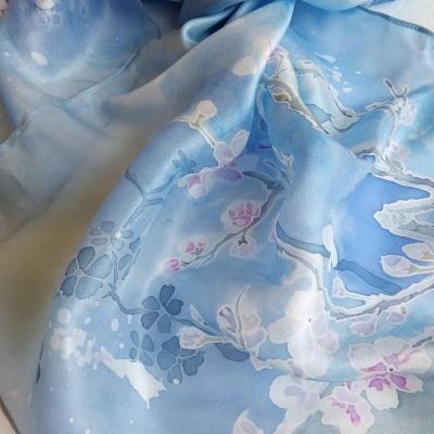 Scarf made of natural silk Japanese sakura. Pahomova Viktoriya