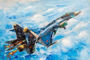 Aircraft Su-35. In the sky. Rodries Jose