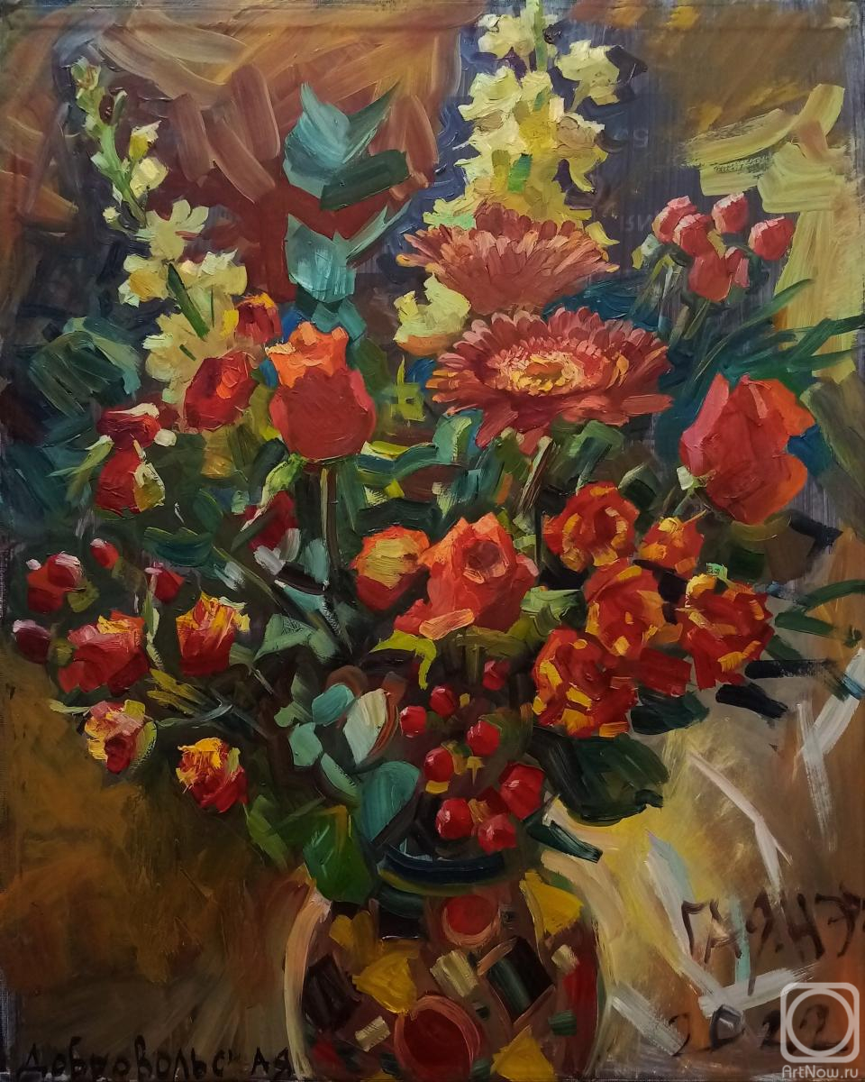 Dobrovolskaya Gayane. Bouquet of flowers - birthday gift