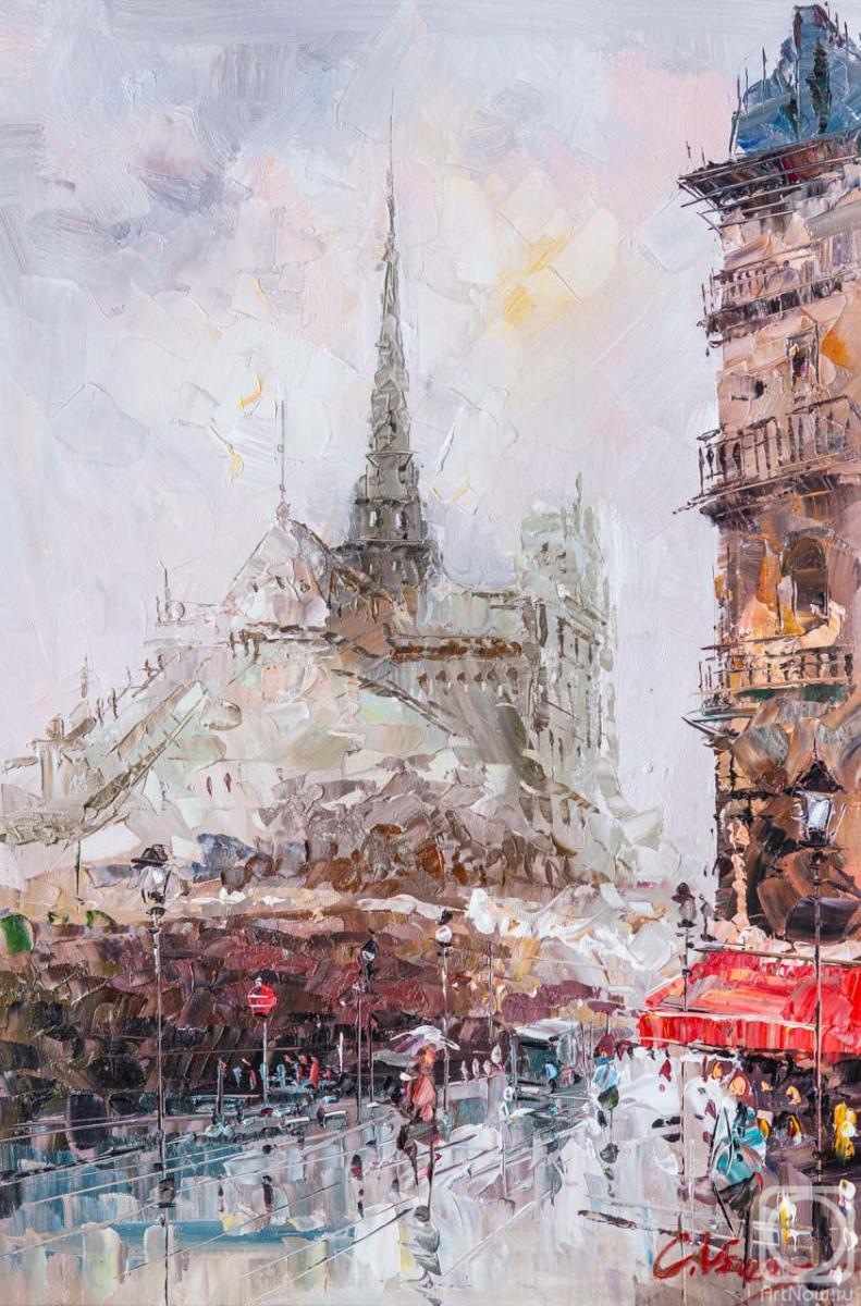 Vevers Christina. Walks in Paris. View of Notre Dame Cathedral