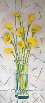 Composition with Yellow Flowers (Large Format Art Work). Gerasimova Natalia