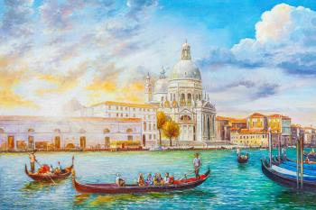 View of Santa Maria della Salute at dawn (Picture View Of St). Romm Alexandr