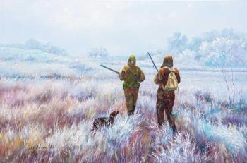 Hunting game with a true friend (Hunter With A Dog). Romm Alexandr