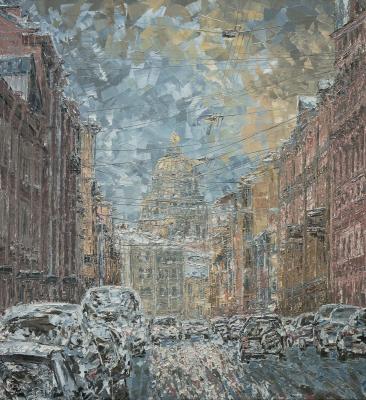 Winter morning in Petersburg. Smirnov Sergey