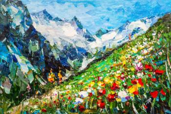 Flowers bloom on the mountain peaks. Rodries Jose