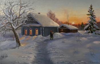 Winter evening. Tikunova Olga