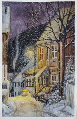 Twilight and snow. Temiraeva Alina