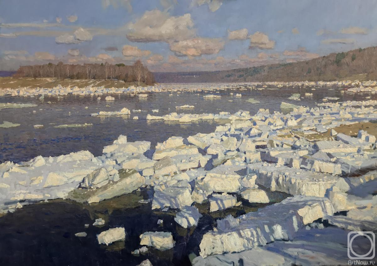 Hudyakov Vasiliy. Ice drift on the Oka