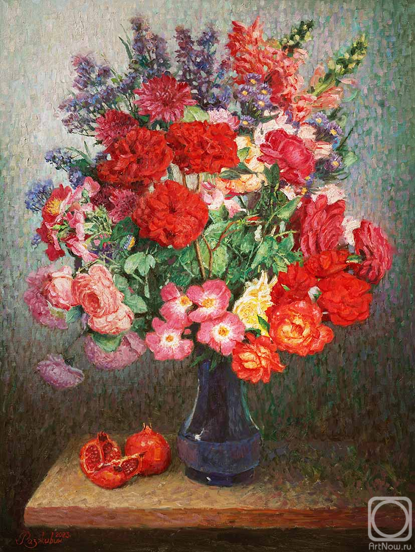 Razzhivin Igor. The bouquet plays with lively colors