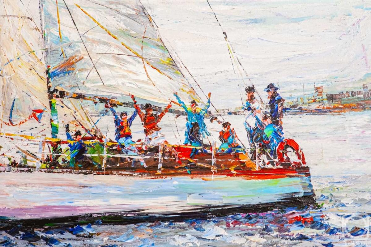 Rodries Jose. Sailing regatta in St. Petersburg. Towards victory
