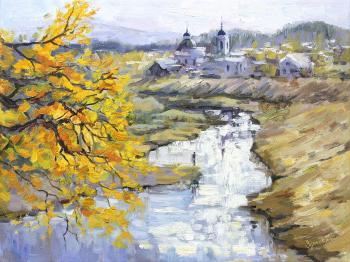 Golden days. Chusovaya (Autumn Landscape With A Temple). Tyutina-Zaykova Ekaterina