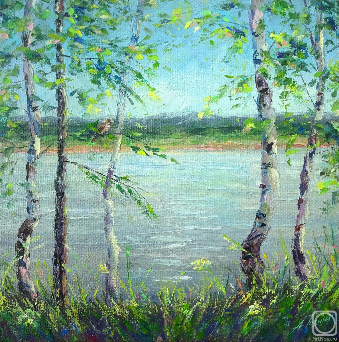 Tezina Anna. Birches by the river