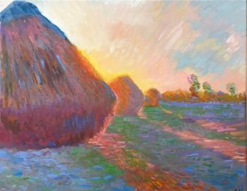Haystacks (Copy/replica of Claude Monet). Nesmelov Aleksandr