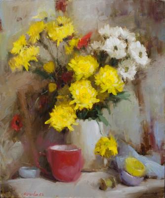 Bouquet of freshness (Chrysanthemas). Burtsev Evgeny