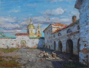 In the courtyard of the Nilo-Stolobensky Monastery (In The Autumn Gold). Balakin Artem