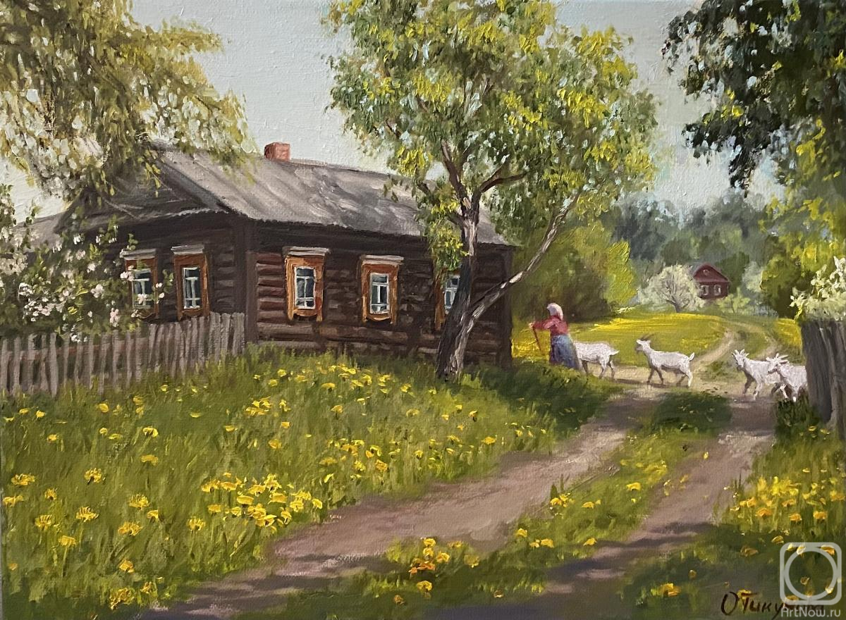 Tikunova Olga. Spring in the village