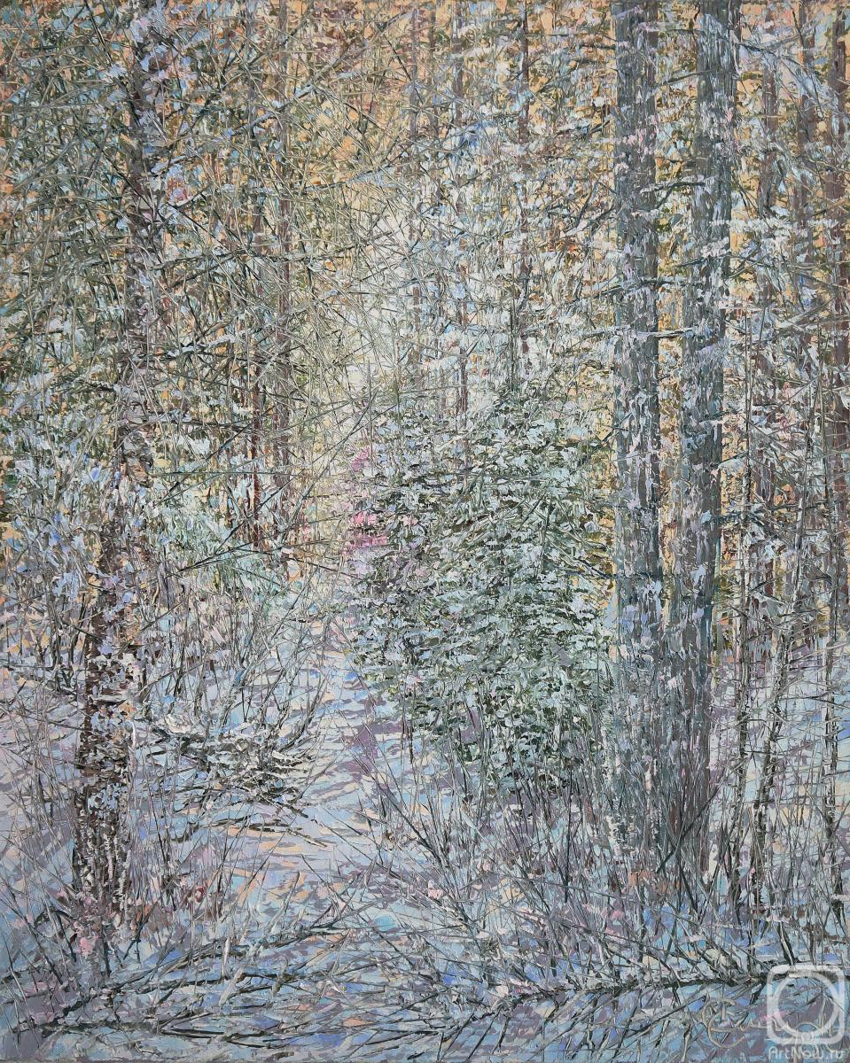 Smirnov Sergey. Winter evening in the forest