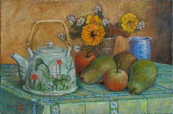 Still-life with a teapot. Chistova Olga