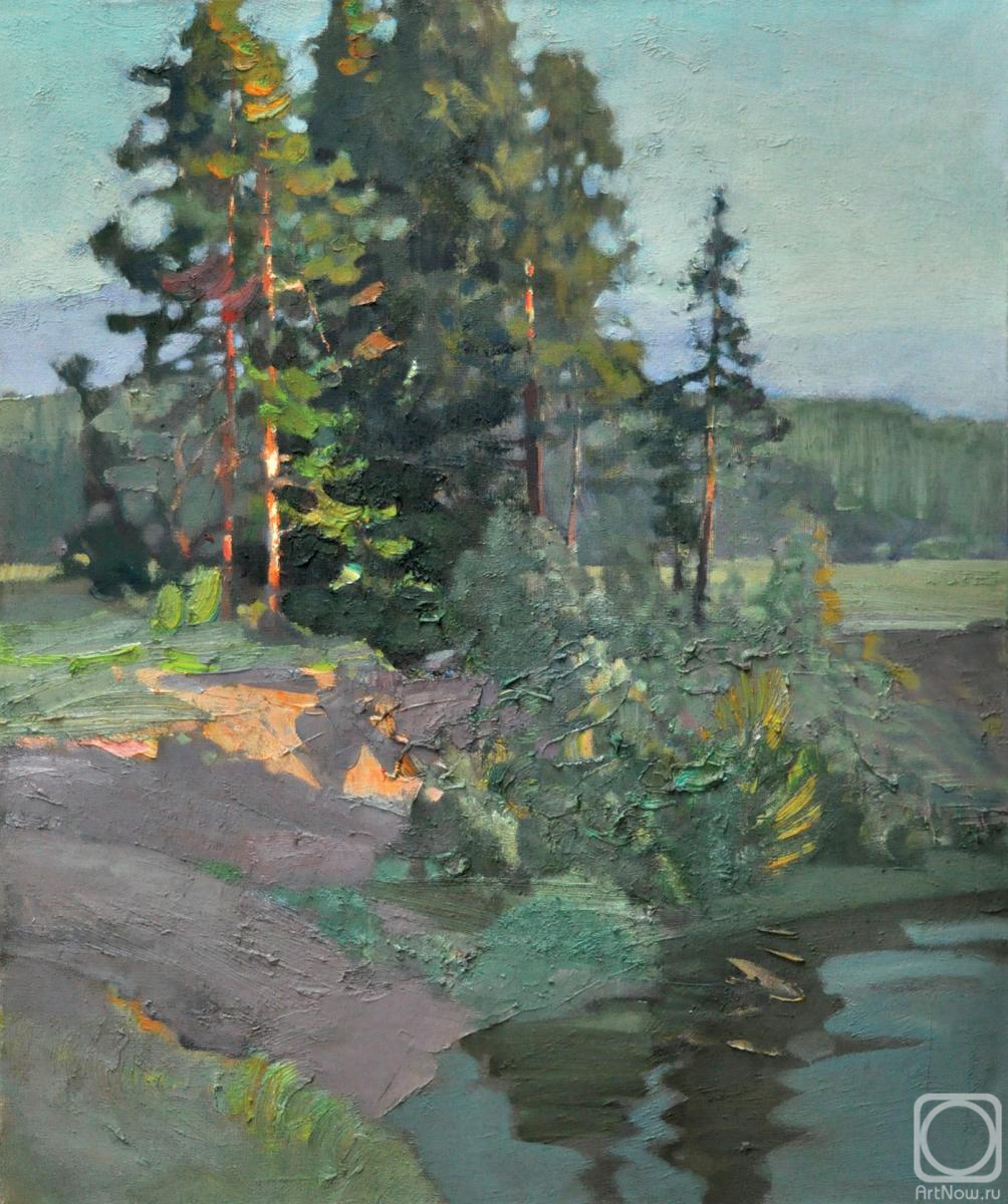Tyutrin Aleksandr. Summer evening in Petrovo
