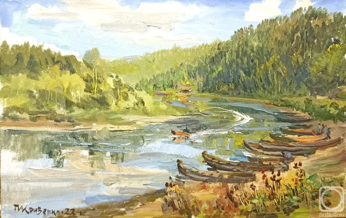 Krivenko Peter. The Chusovaya River. Kyn Village