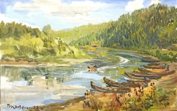 The Chusovaya River. Kyn Village (The Village Of Kyn). Krivenko Peter