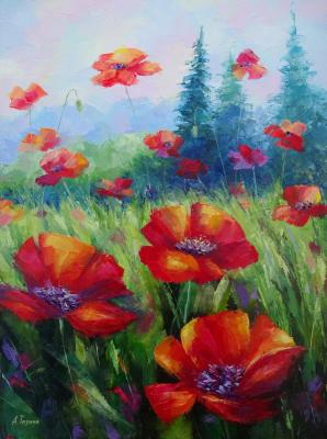 Poppies in the field. Tezina Anna