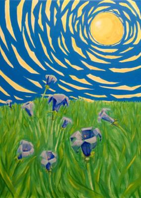 Blue flowers in the sun 2020. Gubin Rodion