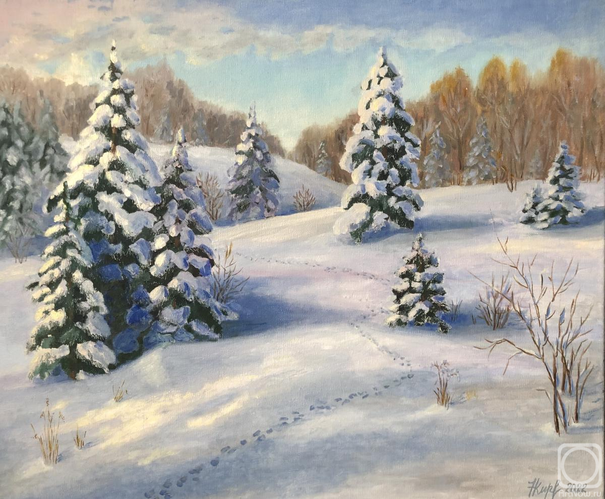 Kirilina Nadezhda. Winter Christmas trees