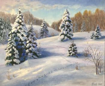Winter Christmas trees ( ). Kirilina Nadezhda