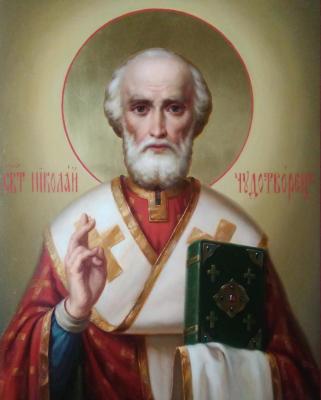 Icon of St. Nicholas the Wonderworker. Mukhin Boris