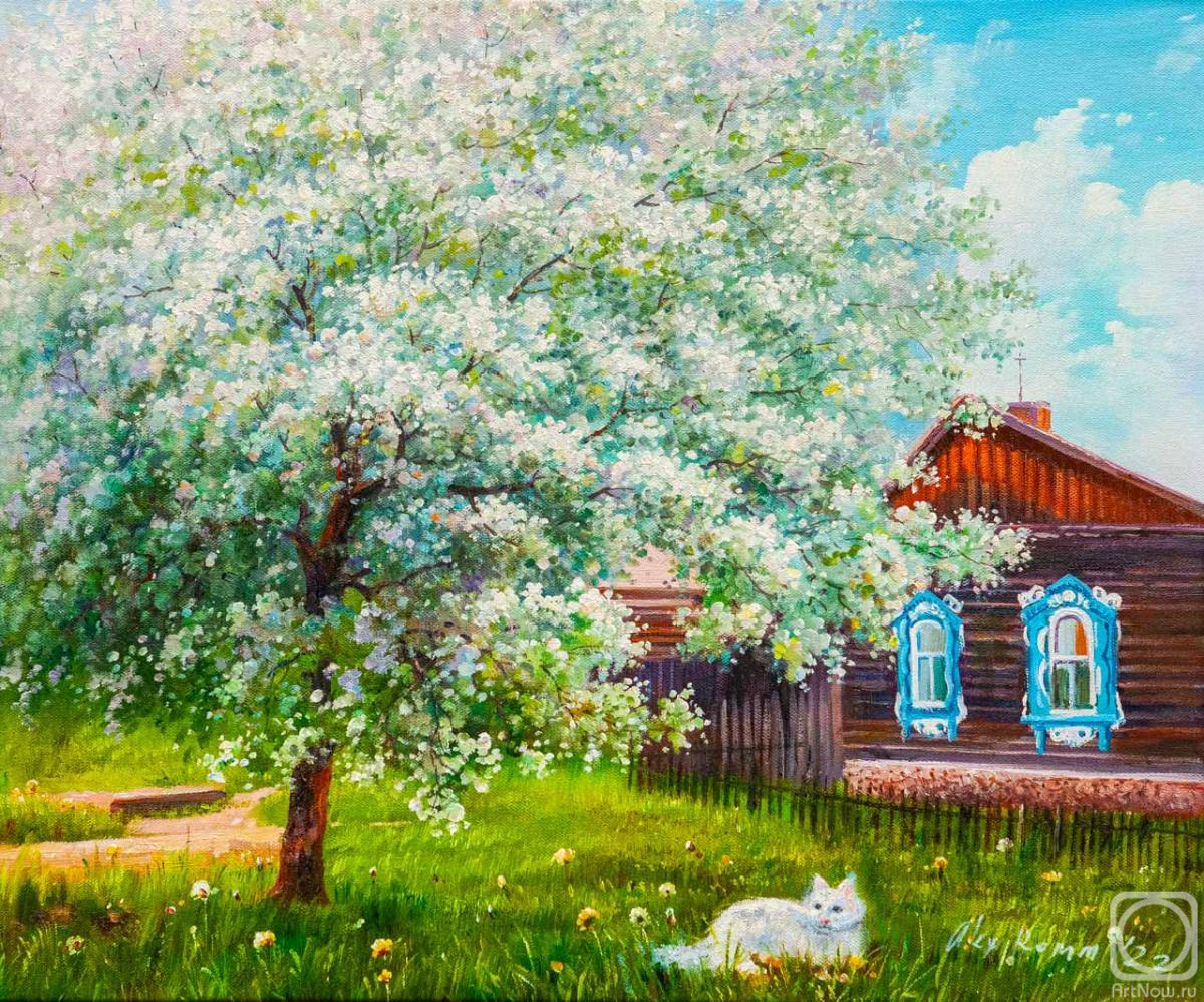 Romm Alexandr. Apple tree in blossom