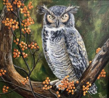 The Owl (Orange Berries). Kirilina Nadezhda