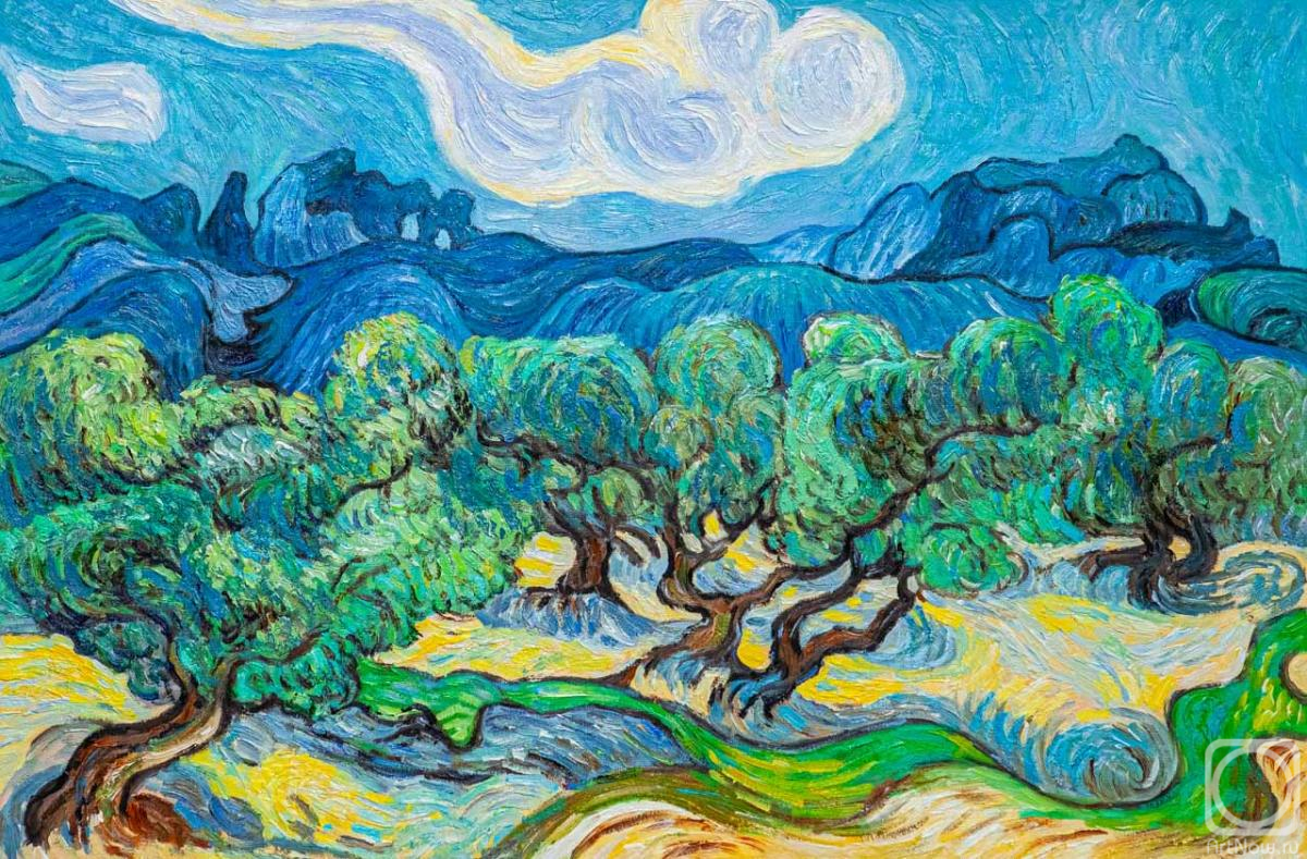 Vlodarchik Andjei. Copy of van Gogh. Olive tree