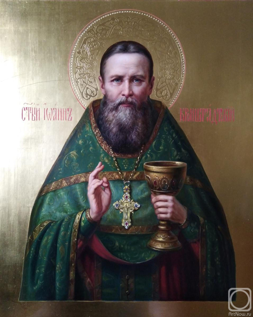 Mukhin Boris. Icon "St. Ioann of Kronstadt"