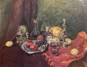 Still life with pomegranate (Exquisite Still Life). Fedotova Veronika