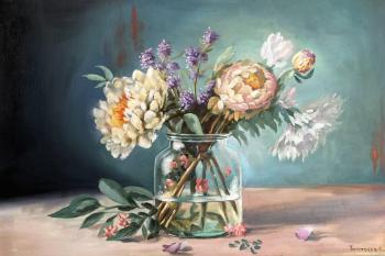Still life with flowers. Spring bouquet. Timofeev Kirill
