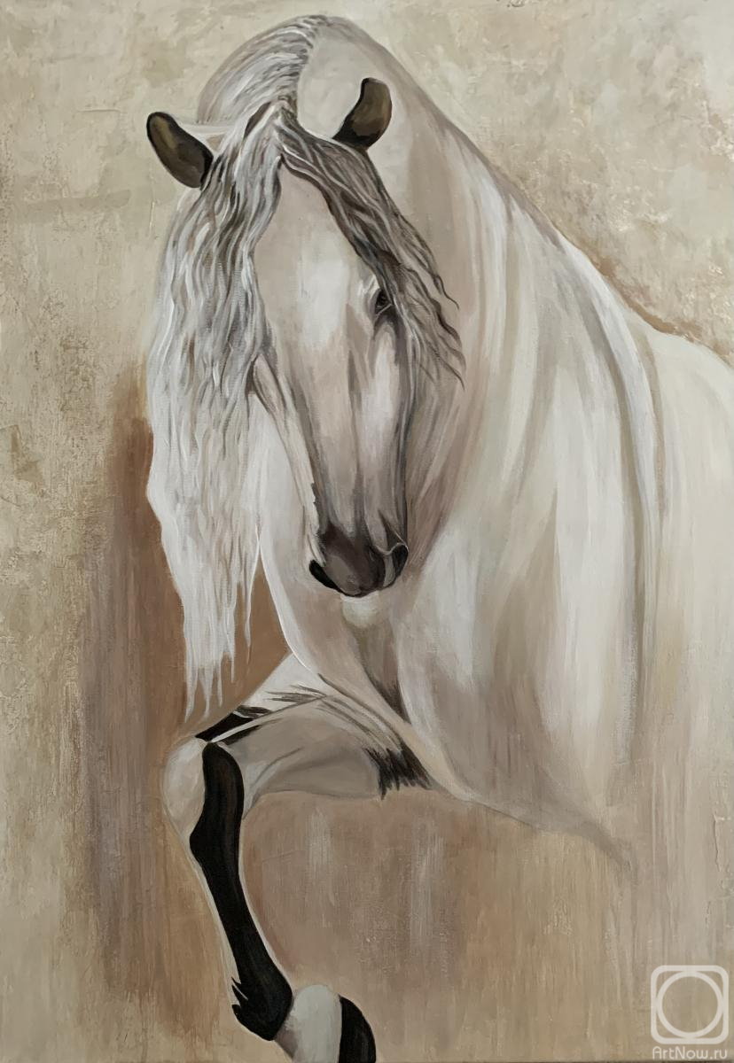 Kupriynova Natalia. White horse