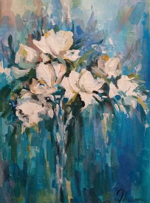 White flowers. Tyagunova Natalya