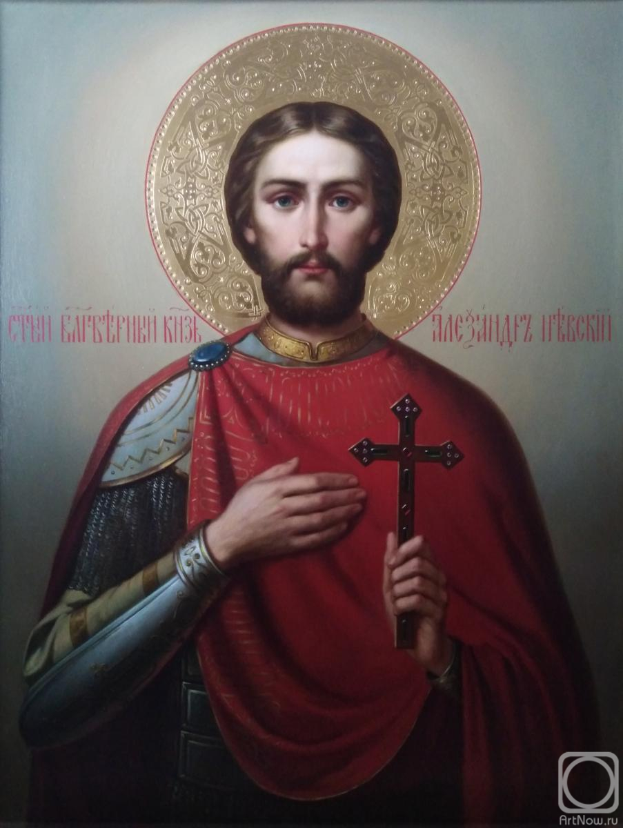 Mukhin Boris. Icon "St. Alexander Nevsky"
