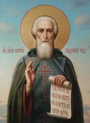 Icon "St. Sergius of Radonezh". Mukhin Boris