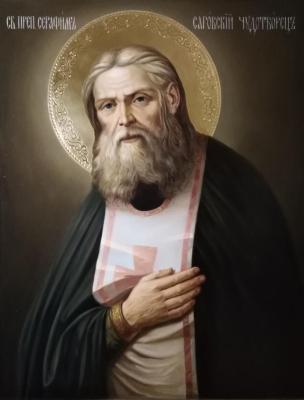 Icon "St. Rev. Seraphim of Sarov". Mukhin Boris