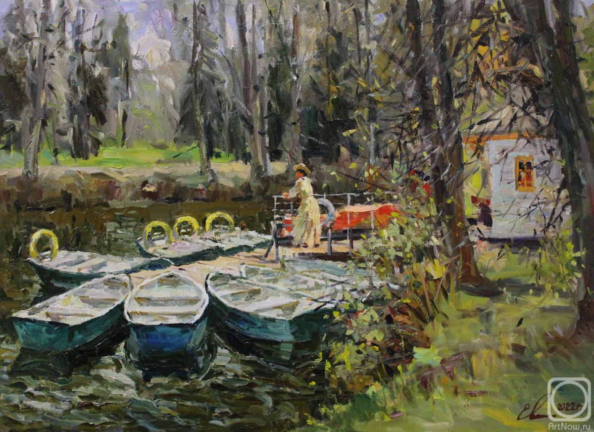 Malykh Evgeny. The boats in Pavlovsk Park