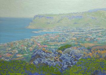 Kozhin Simon Leonidovitch. A view of the bay and city of Sissi. Crete