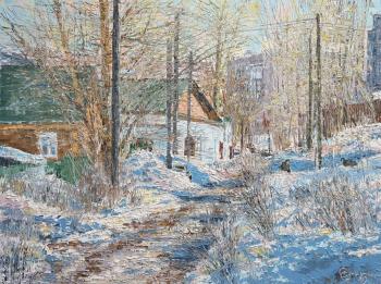 Spring is coming (Palette Knife Painting Winter). Smirnov Sergey