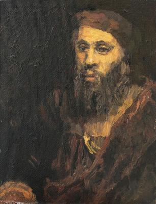 Portrait of an Old Jew (A Copy Of Rembrandt). Mashin Igor