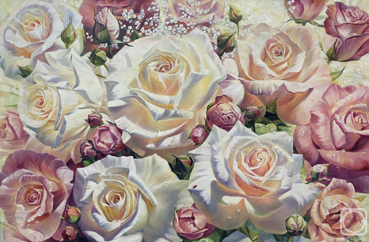 Gusev Sergey. Roses illuminated by the sun